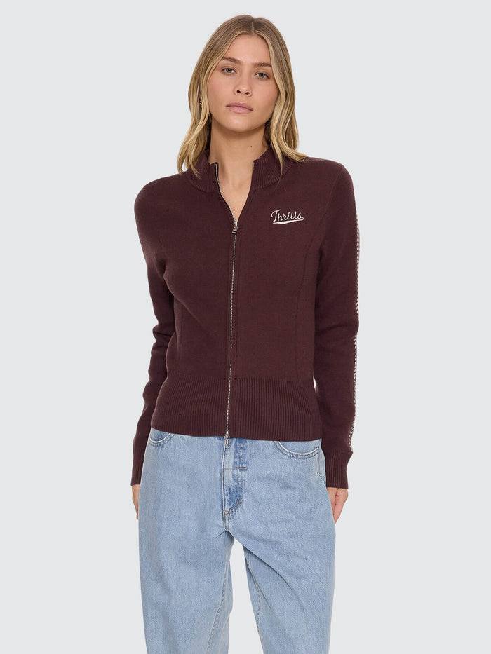 Final Call Zip Knit Sweater - Bitter Chocolate 4