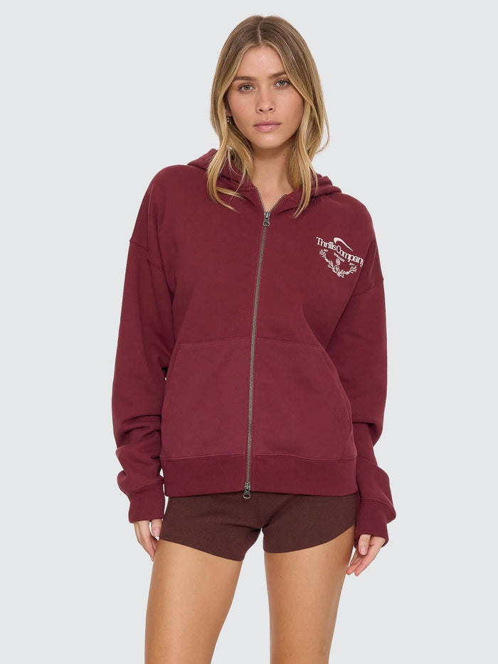 End Game Zip Hood - New Maroon 4