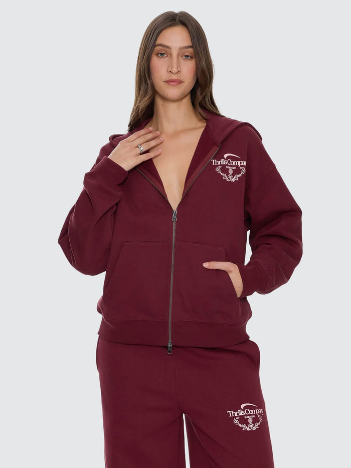 End Game Zip Hood - New Maroon 4