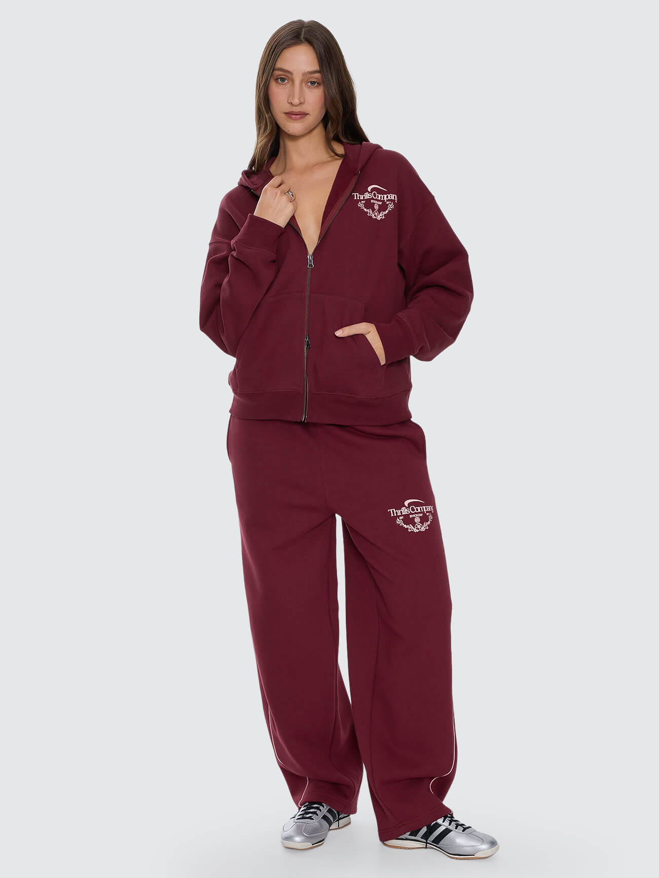 End Game Zip Hood - New Maroon 4