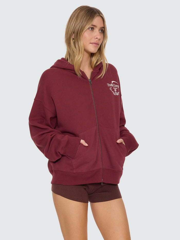End Game Zip Hood - New Maroon 4