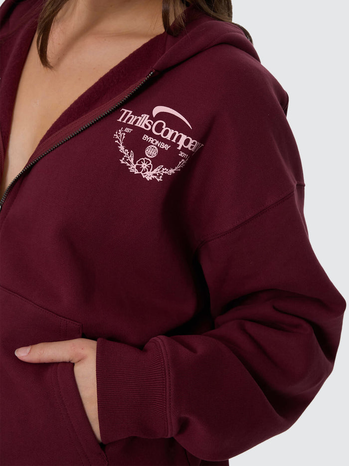 End Game Zip Hood - New Maroon 4