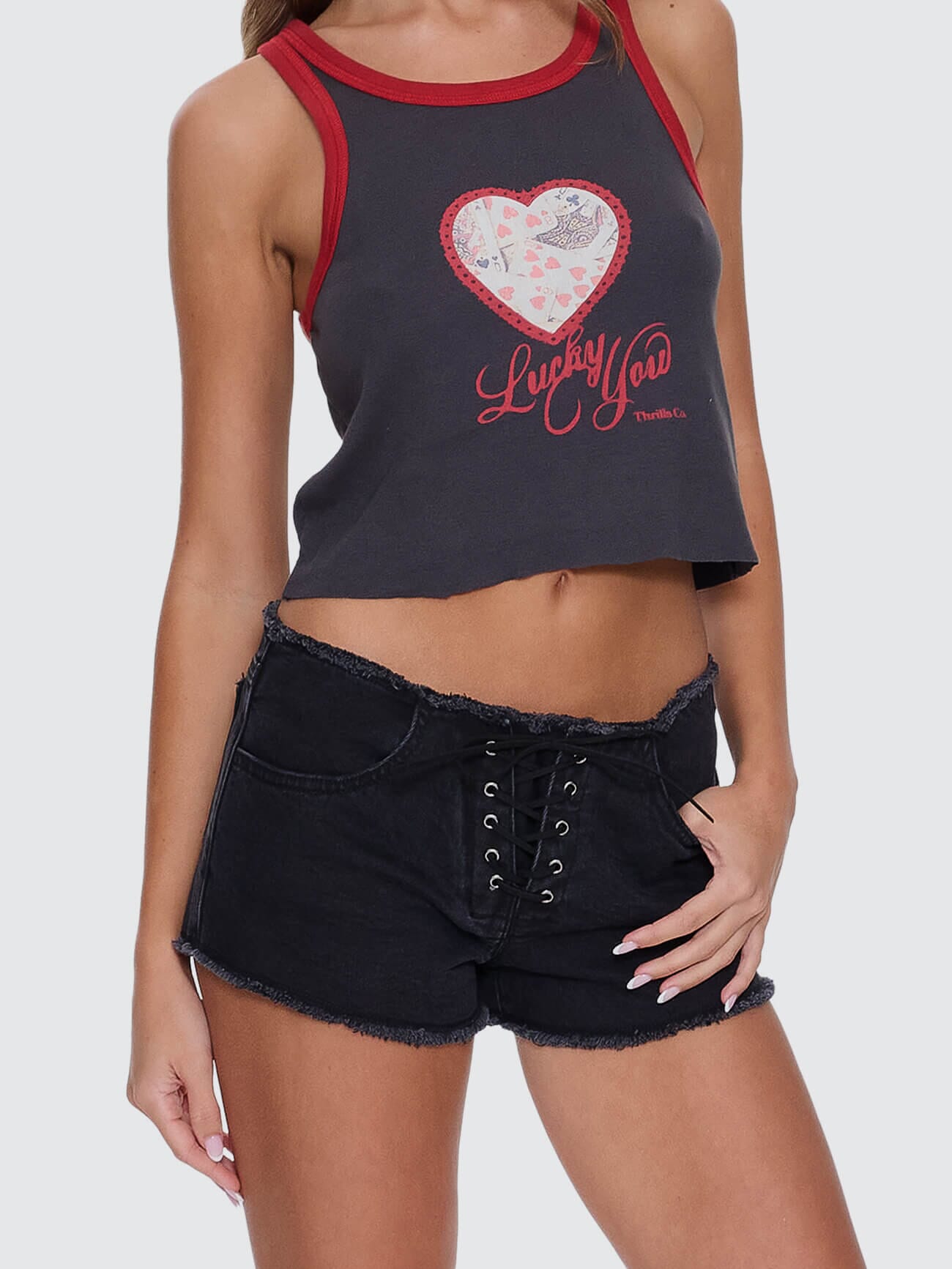 Mika Low Rise Micro Short - Aged Black 4