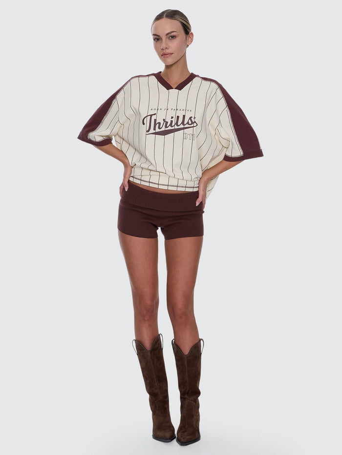 Mackenzie Knit Booty Short - Bitter Chocolate 4