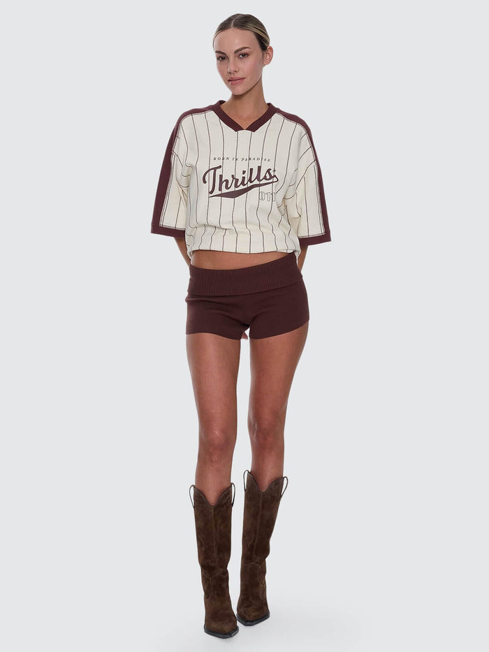 Mackenzie Knit Booty Short - Bitter Chocolate 4