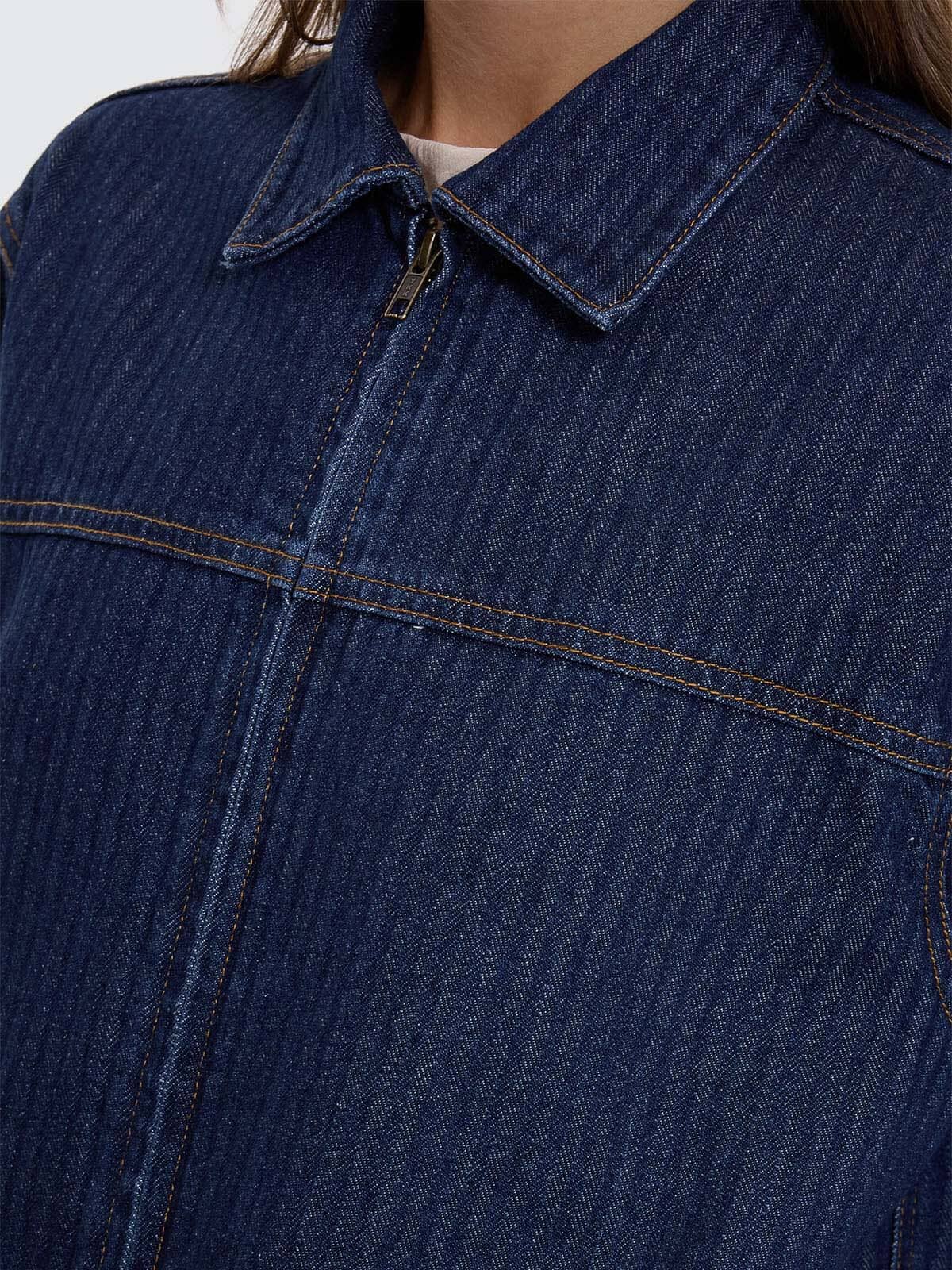 Hayden Jacket - Rib Rinsed Ink 4