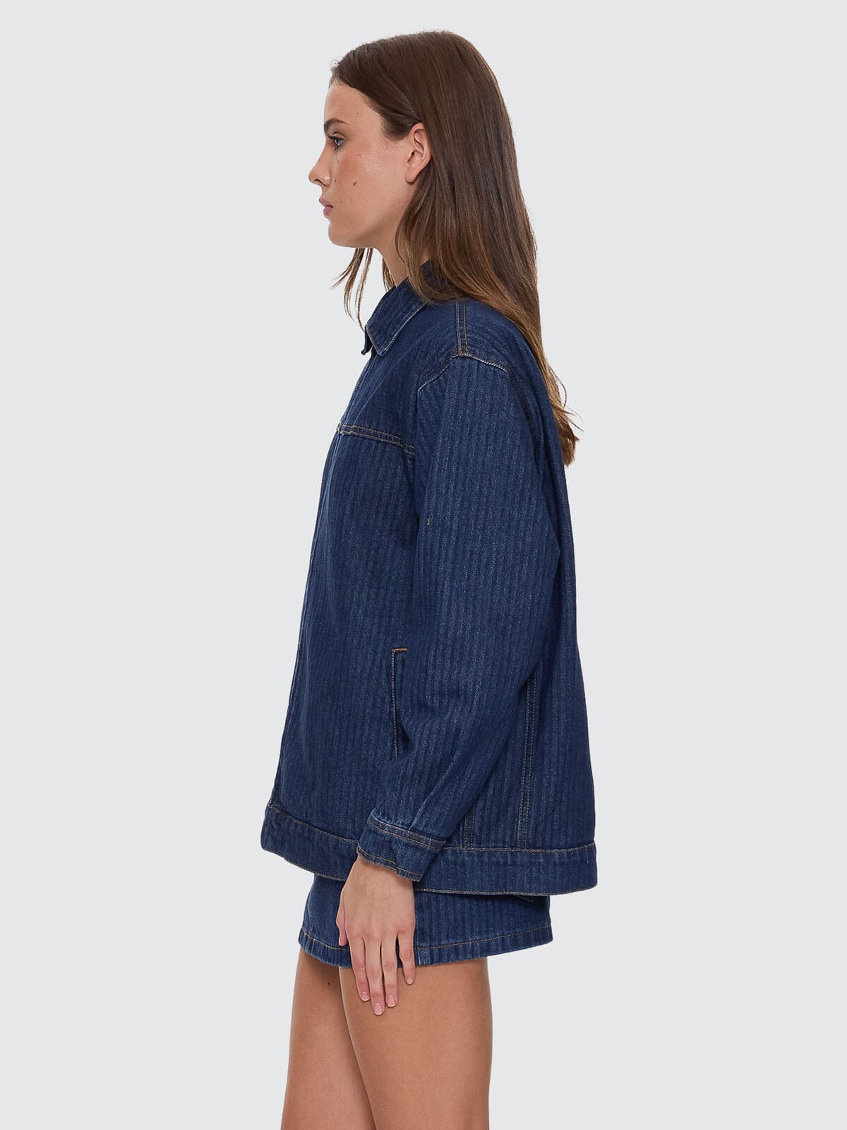 Hayden Jacket - Rib Rinsed Ink 4