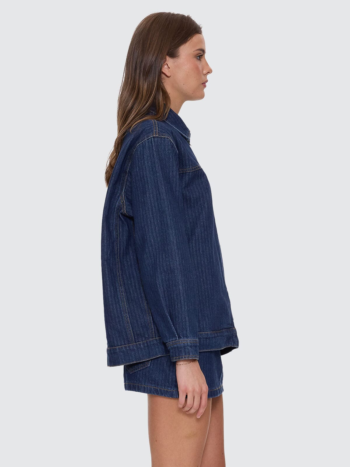 Hayden Jacket - Rib Rinsed Ink 4