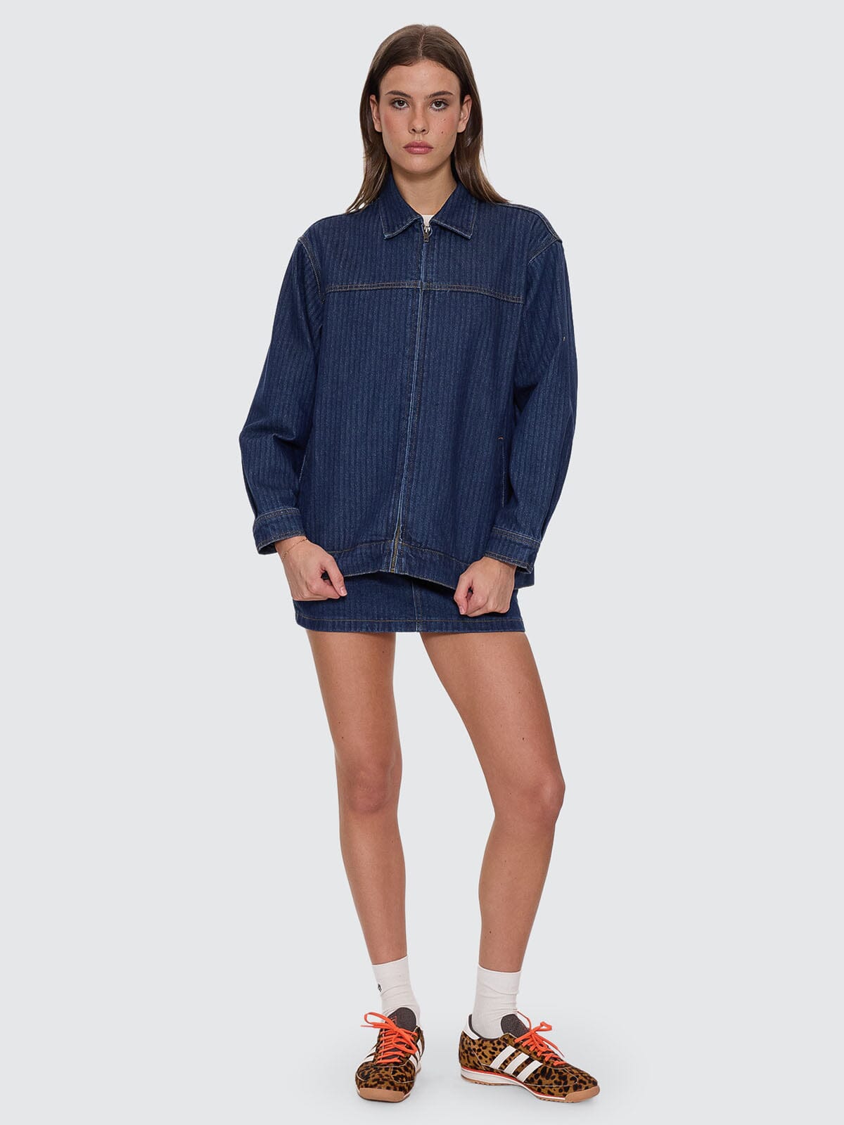 Hayden Jacket - Rib Rinsed Ink 4