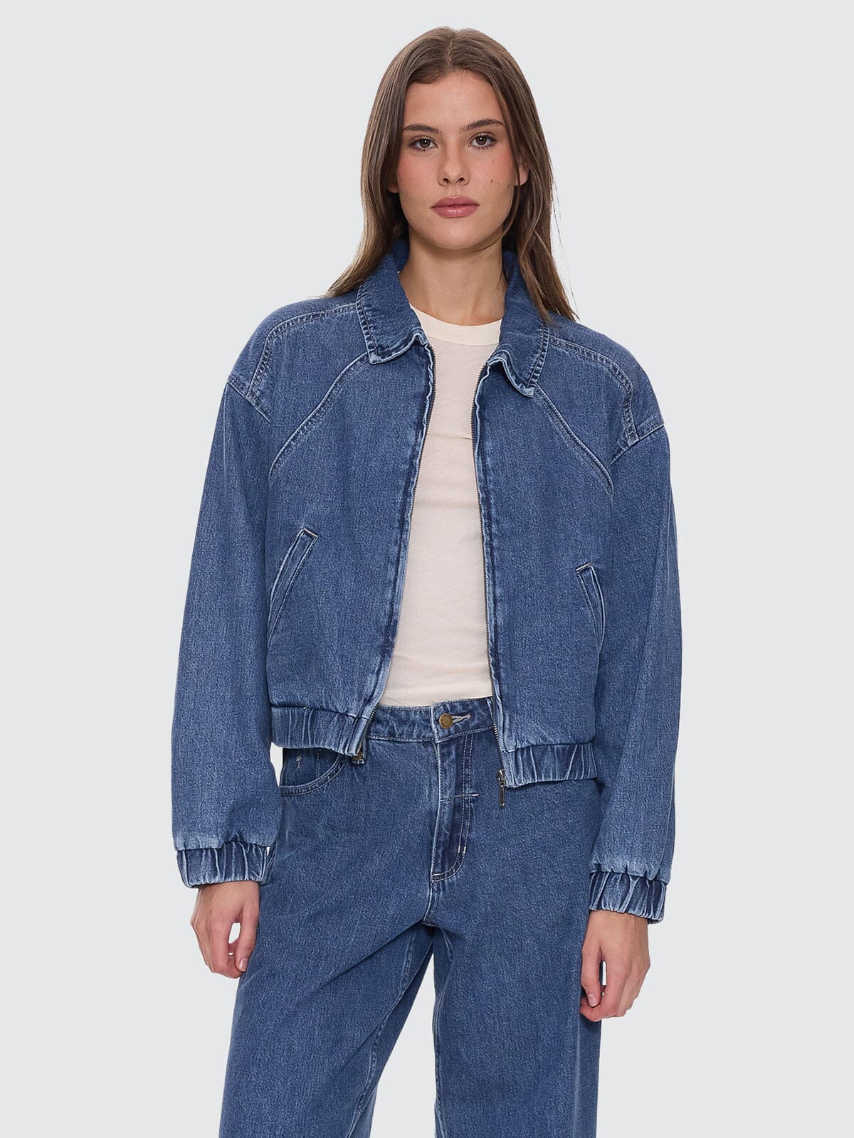 Andie Bomber - Vintage Rinse Blue 4