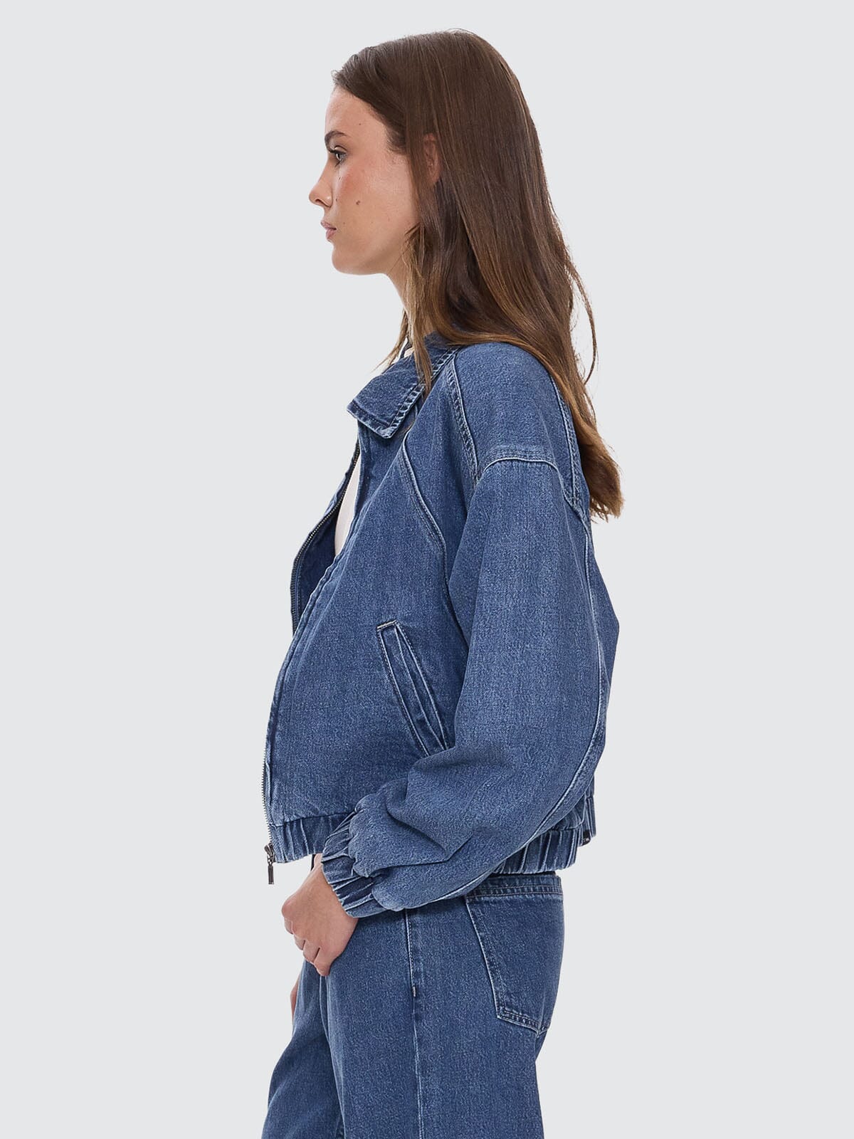 Andie Bomber - Vintage Rinse Blue 4