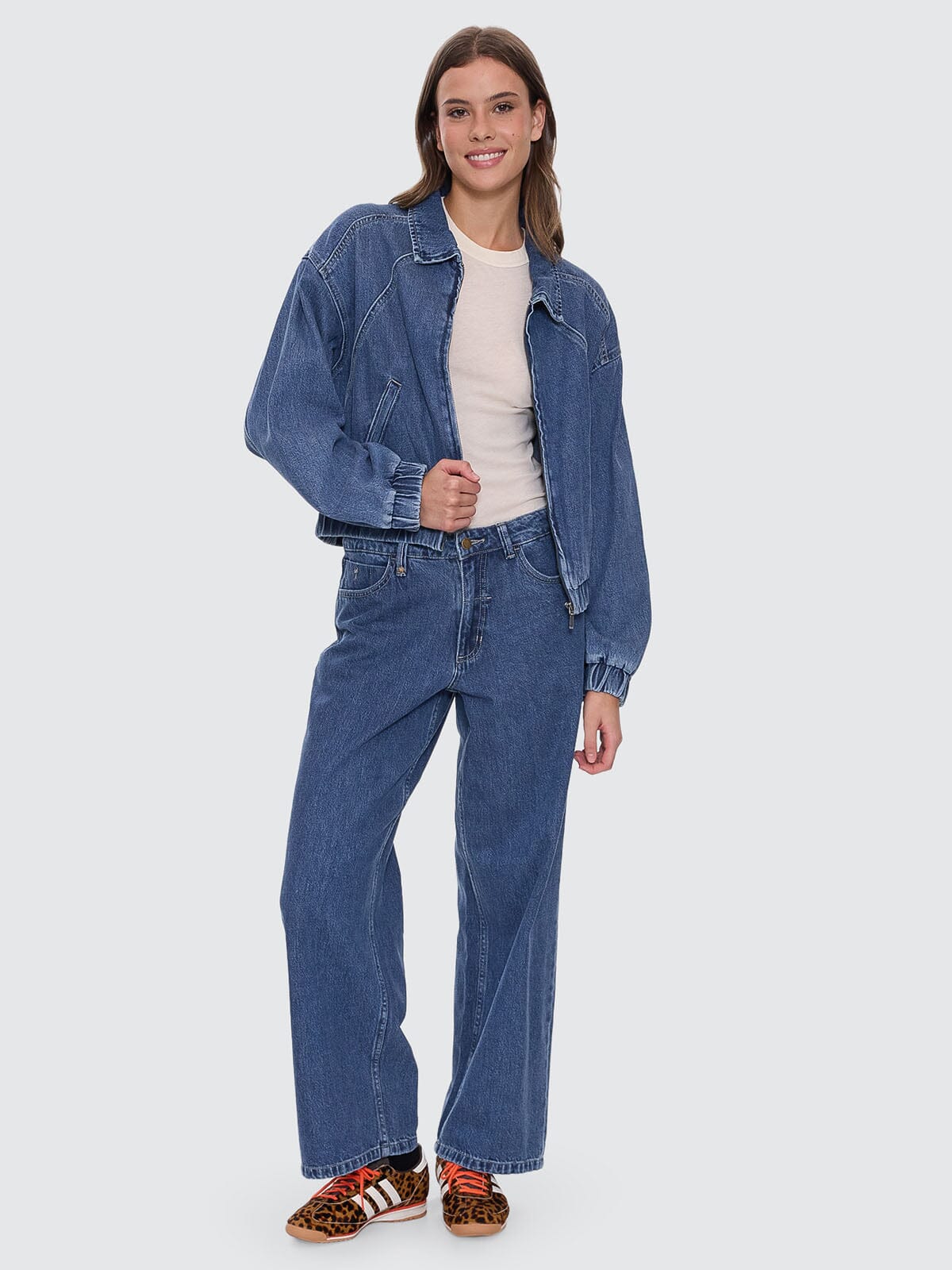 Andie Bomber - Vintage Rinse Blue 4