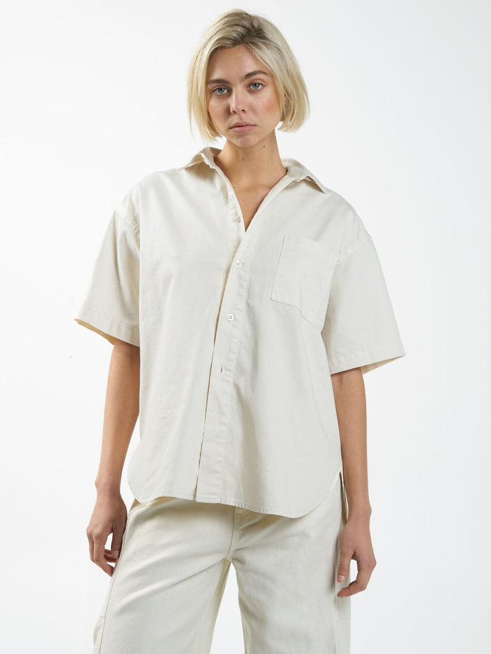 Eliza Denim Shirt - Bone