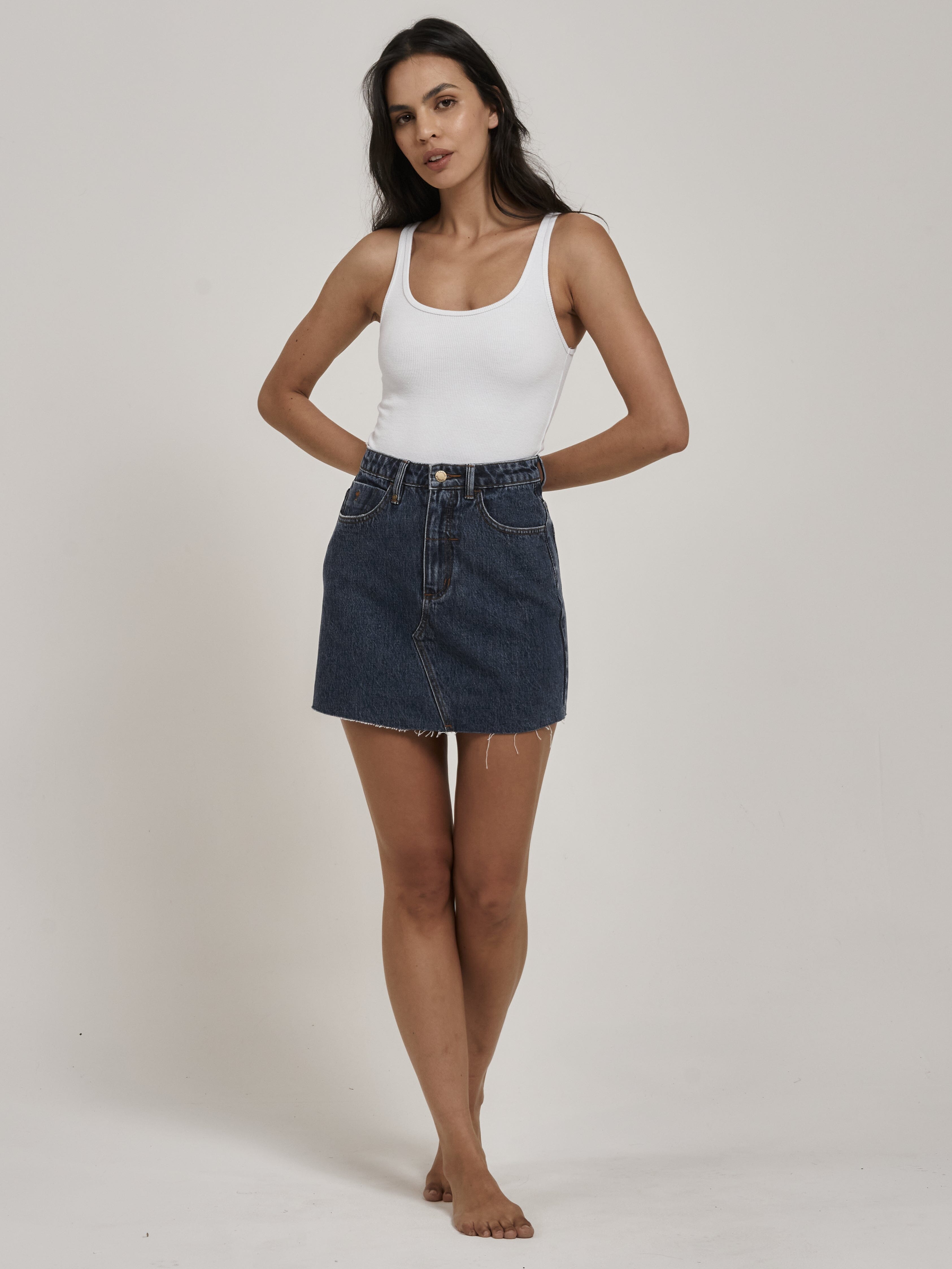 Leni Skirt - Worn In Blue