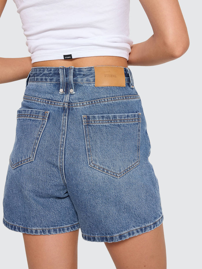 Koko High Rise Short - Darker Dust Blue