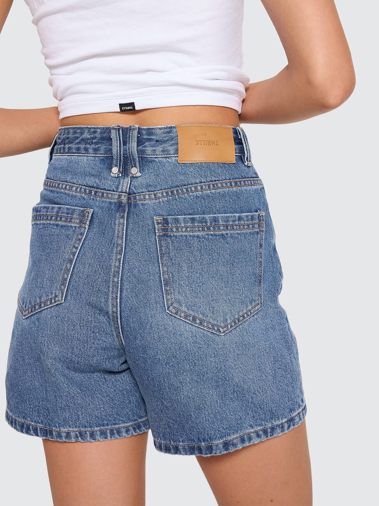 Koko High Rise Short - Darker Dust Blue