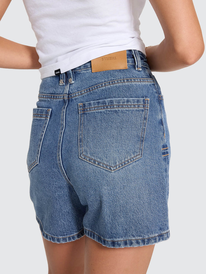 Koko High Rise Short - Darker Dust Blue