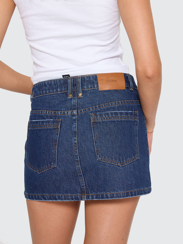 Sophie Skirt - Rinsed Ink