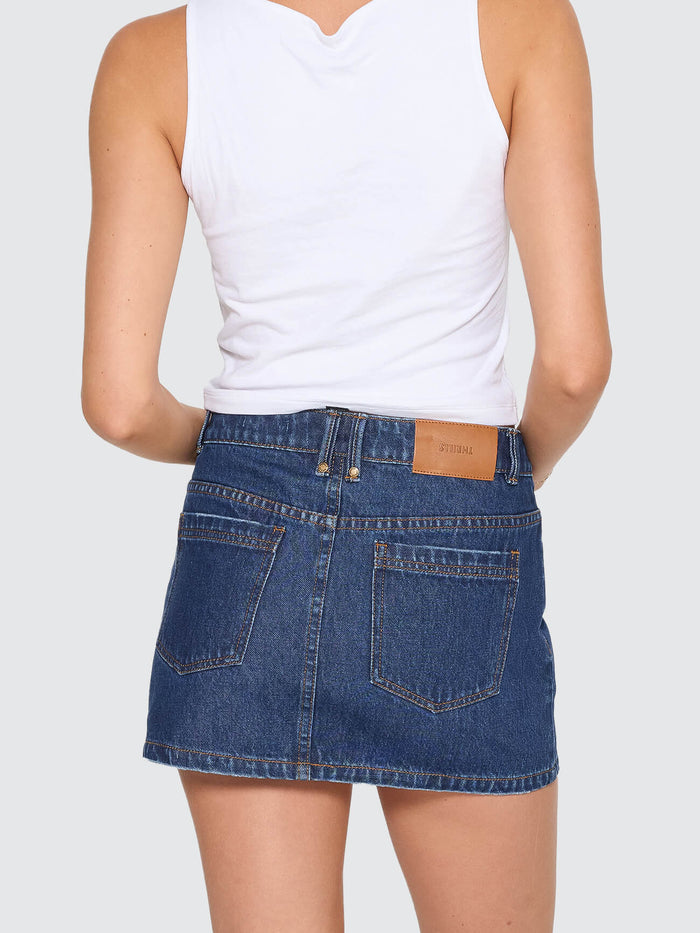 Sophie Skirt - Rinsed Ink