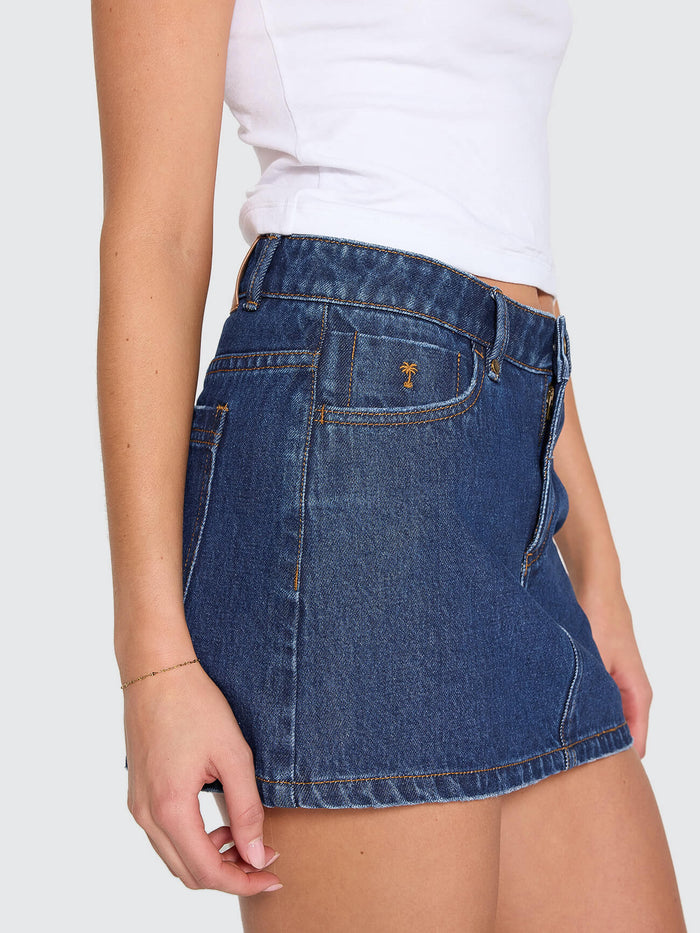 Sophie Skirt - Rinsed Ink