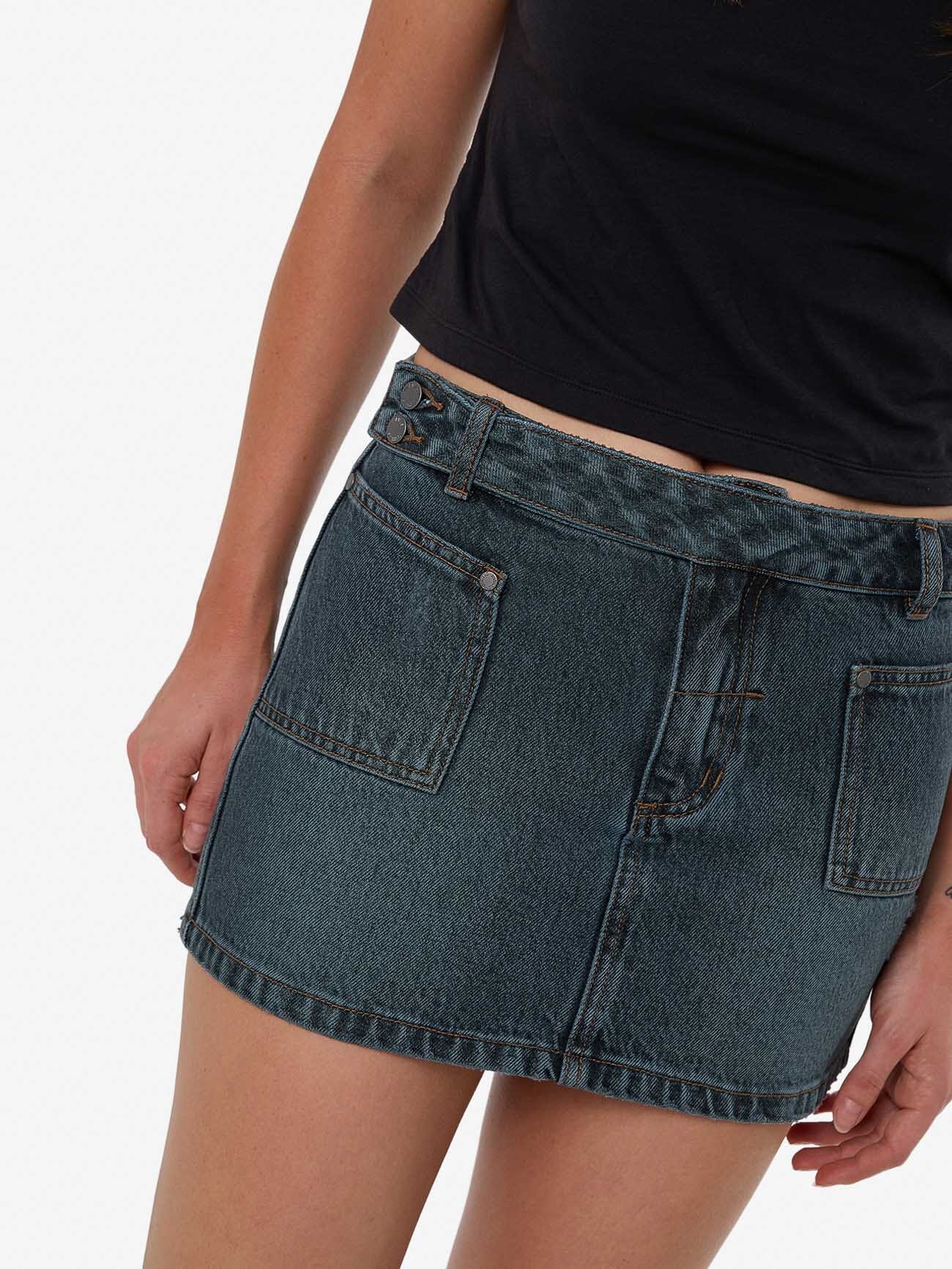 Wyatt Skirt - Metal Blue 4