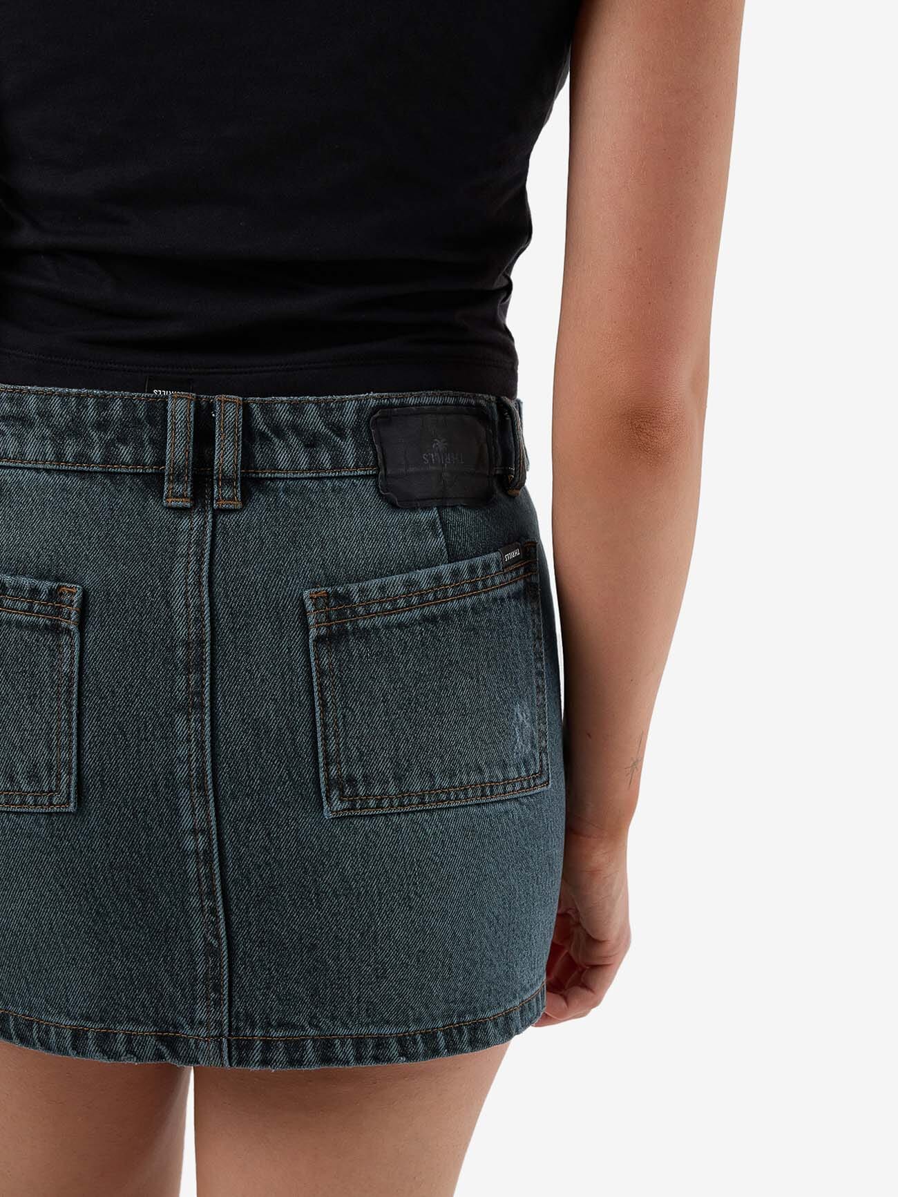 Wyatt Skirt - Metal Blue 4