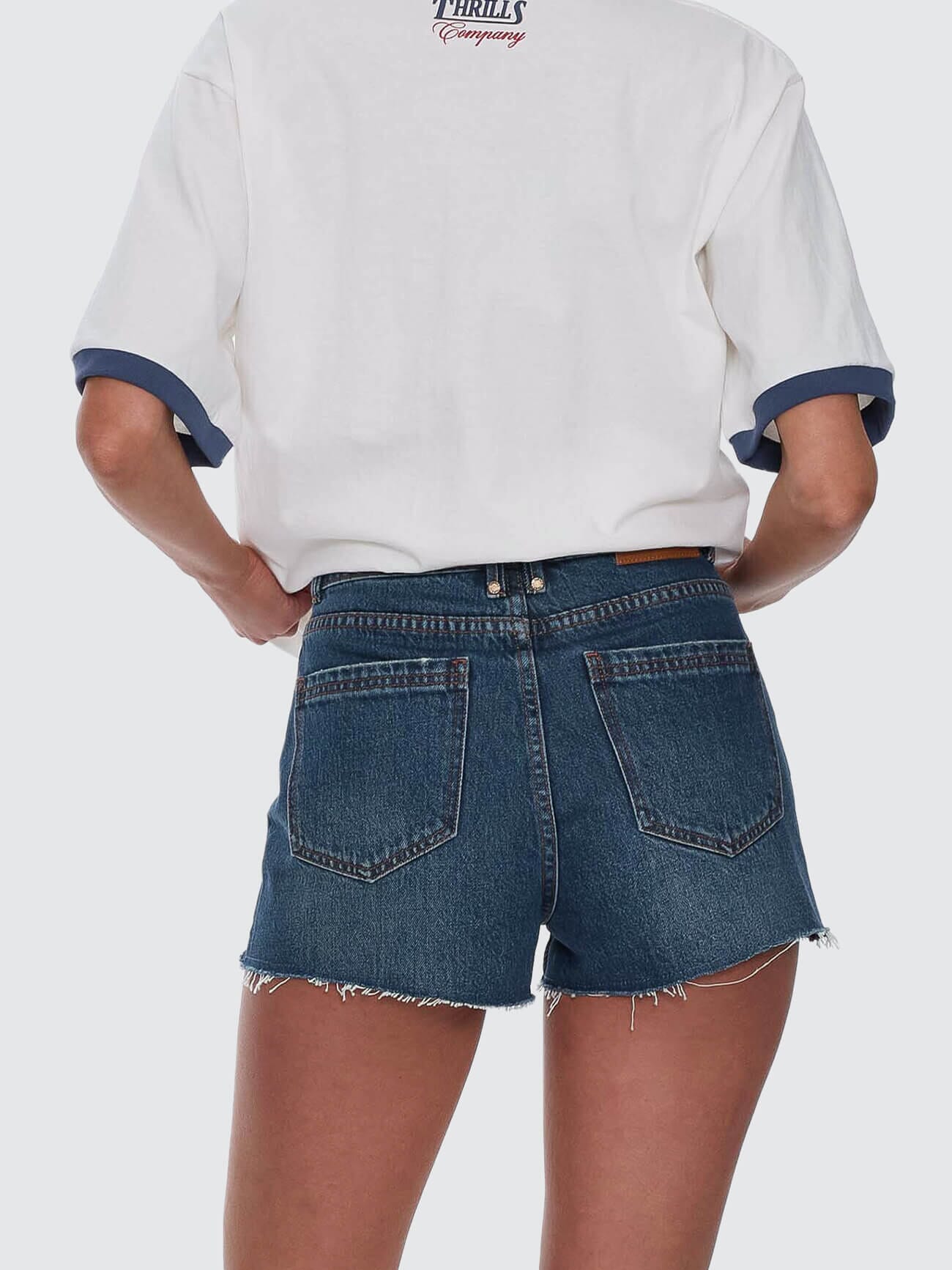 Sadie High Rise Micro Short - Teal Blue 4