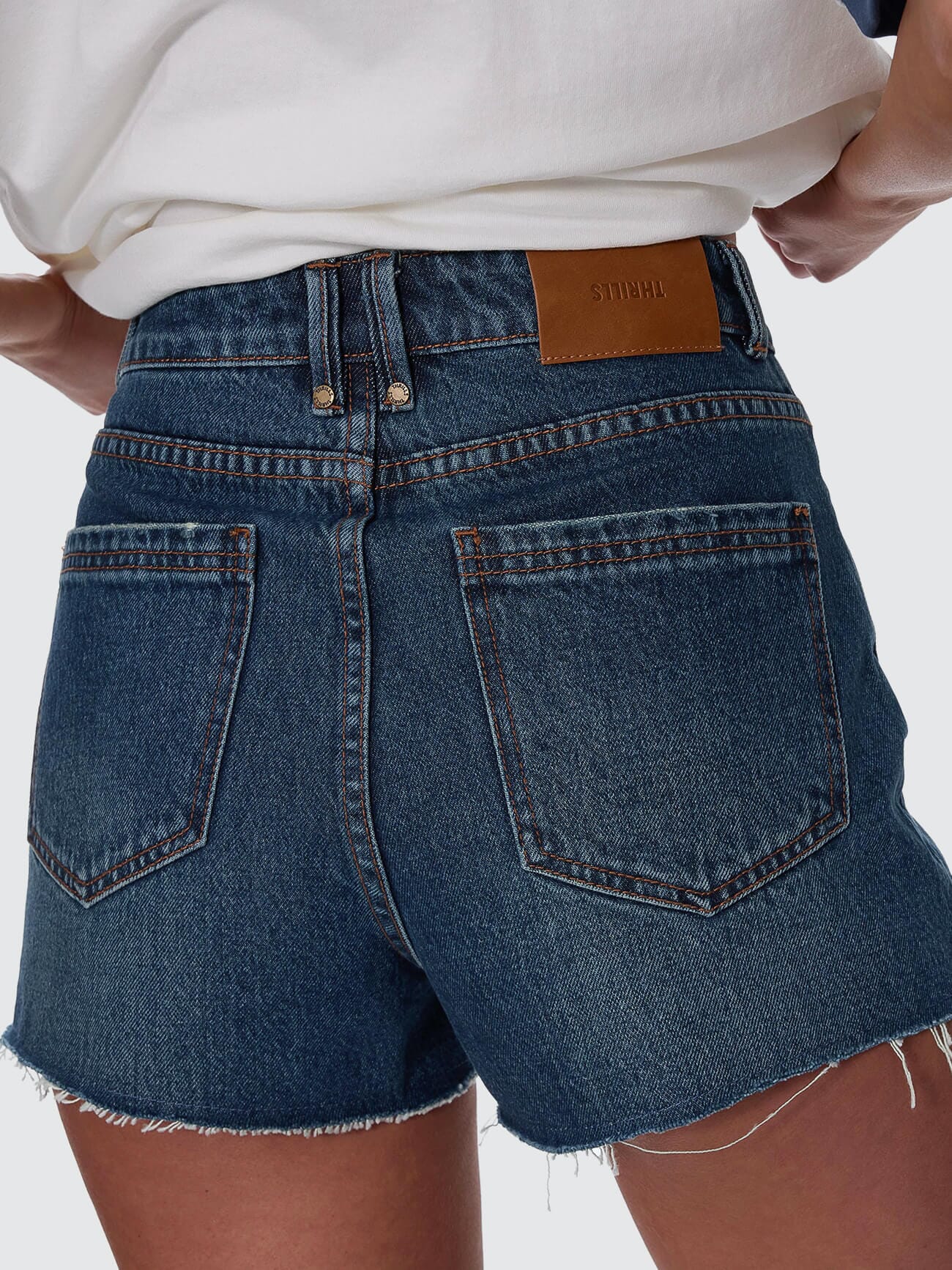 Sadie High Rise Micro Short - Teal Blue 4