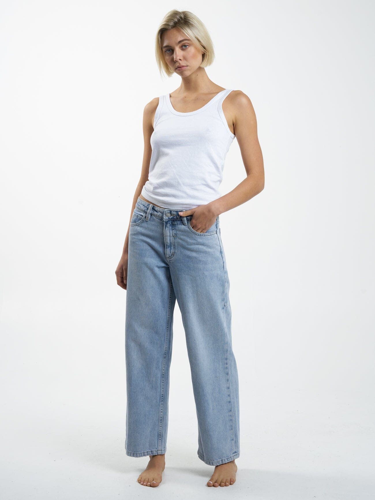 Billie Low Rise Baggy Jean - Endless Blue