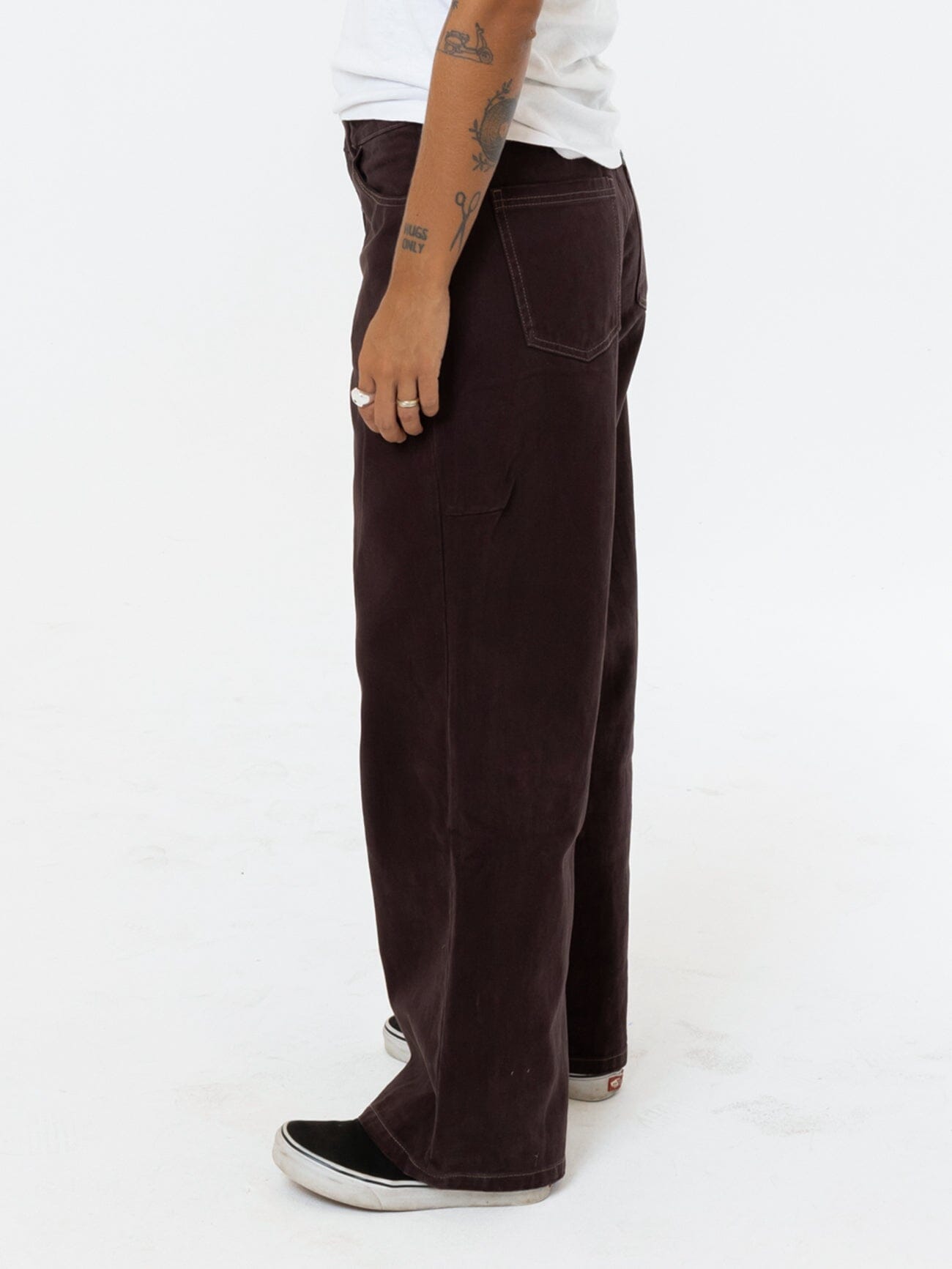 Billie Low Rise Baggy Jean - Chocolate Plum