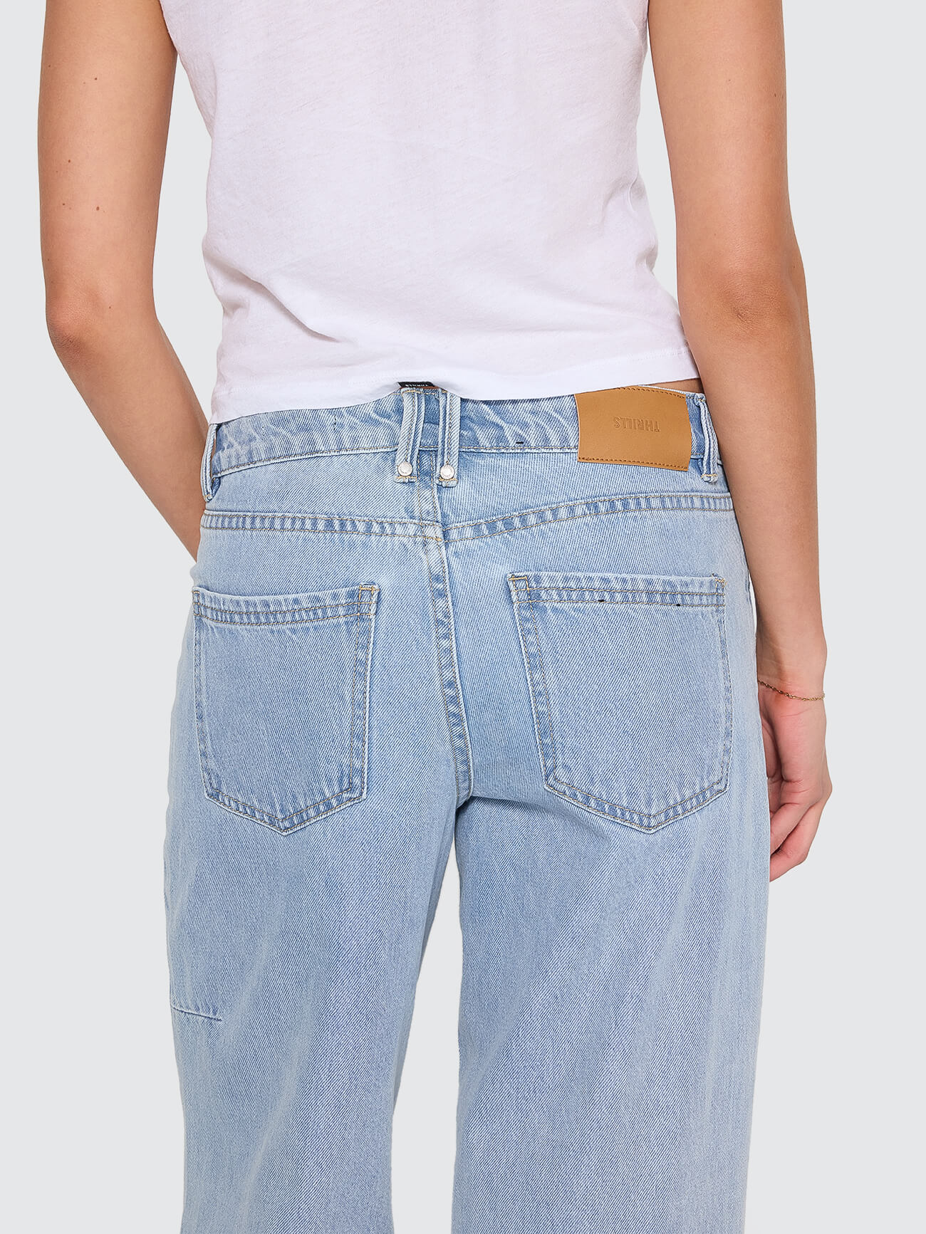 Billie Low Rise Baggy Jean - Ageless Blue