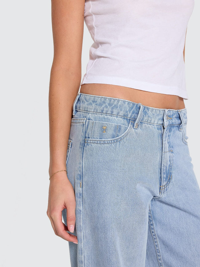 Billie Low Rise Baggy Jean - Ageless Blue