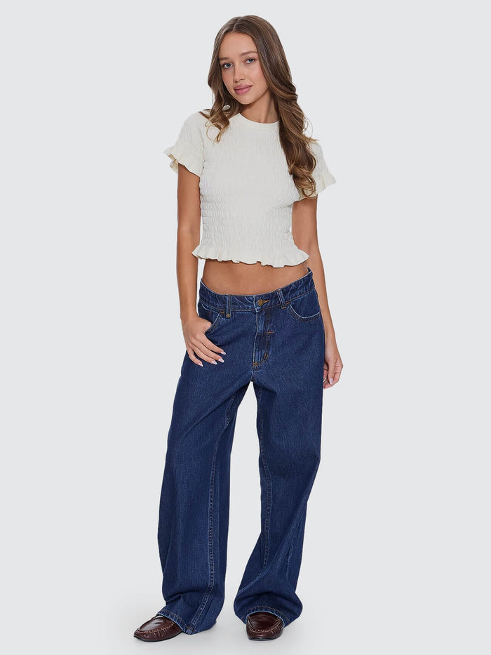 Billie Low Rise Baggy Jean - Rinsed Ink 4