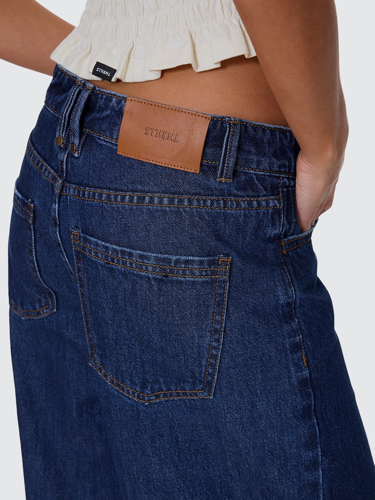 Billie Low Rise Baggy Jean - Rinsed Ink 4