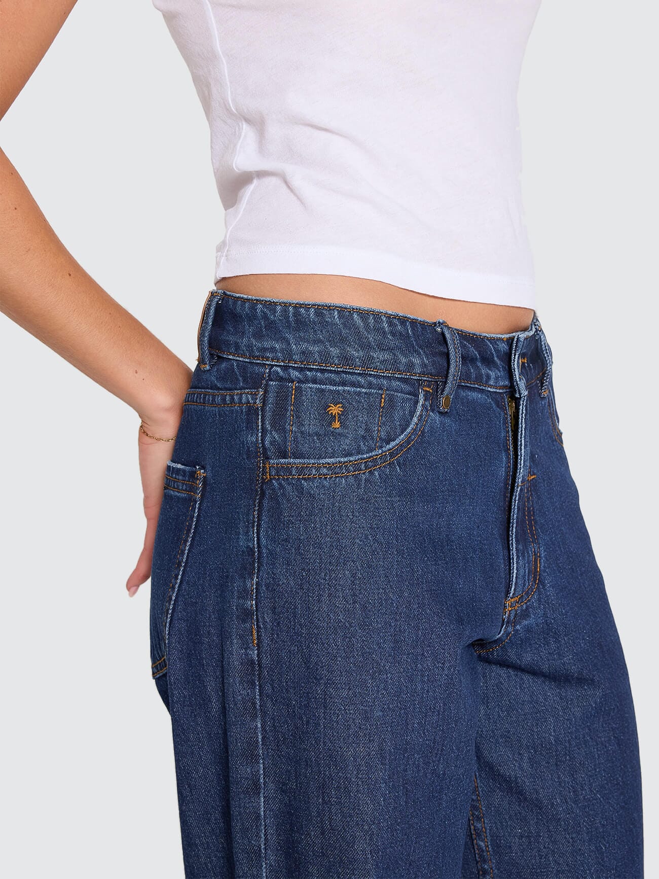 Billie Low Rise Baggy Jean - Rinsed Ink
