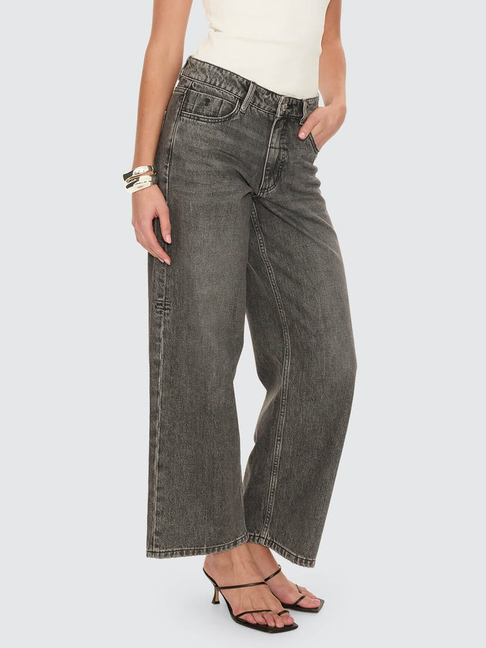 Billie Low Rise Baggy Jean - Nighthawk Grey 4