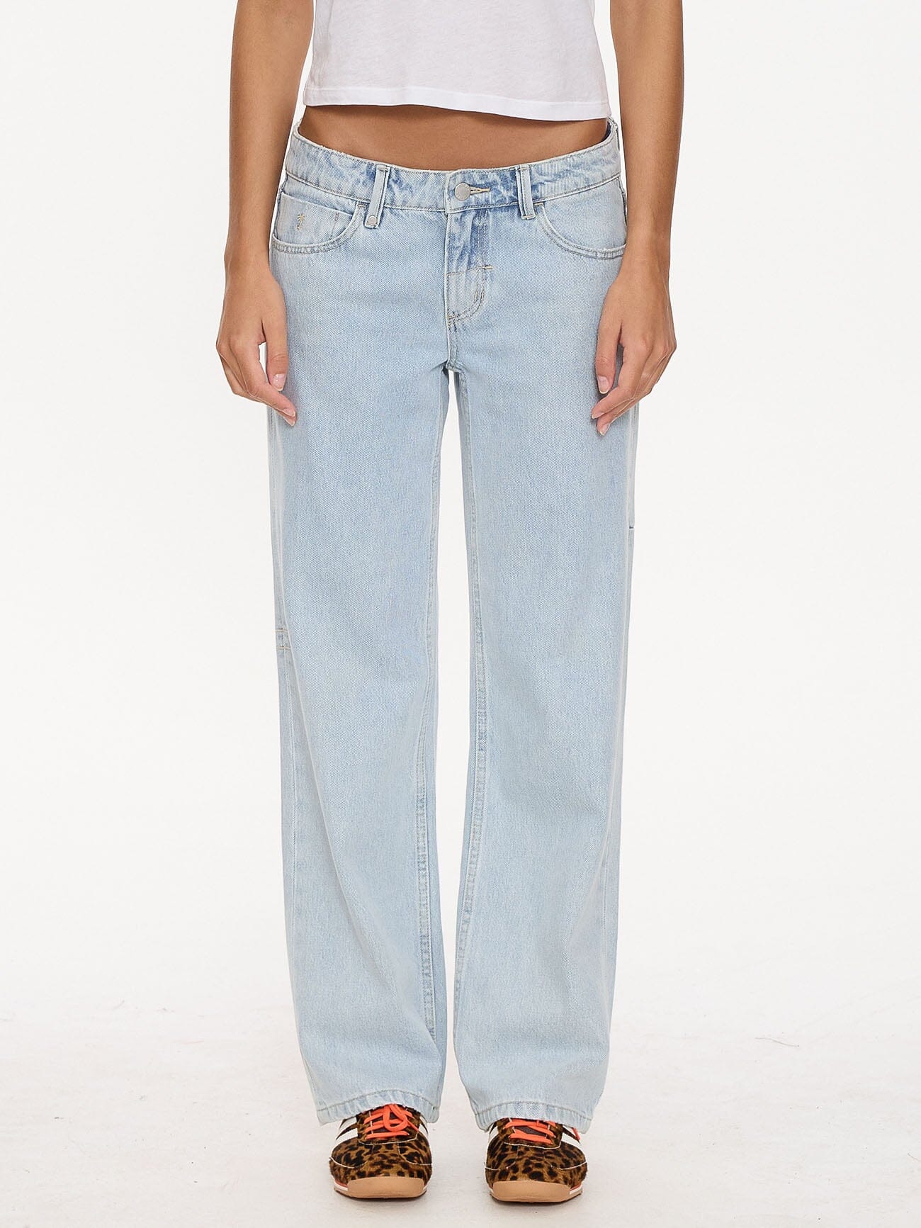 Saskia Low Straight Jean - Garage Blue 6