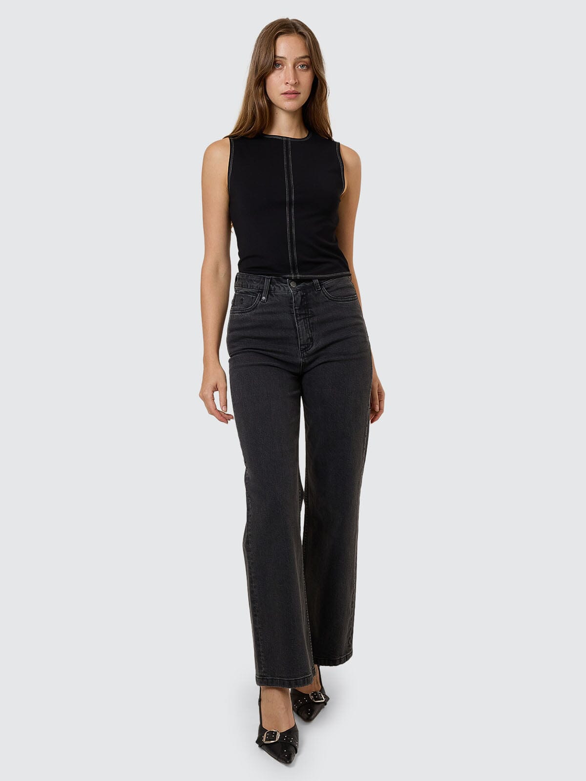 Cherry Stretch Jean - Ash Black 4