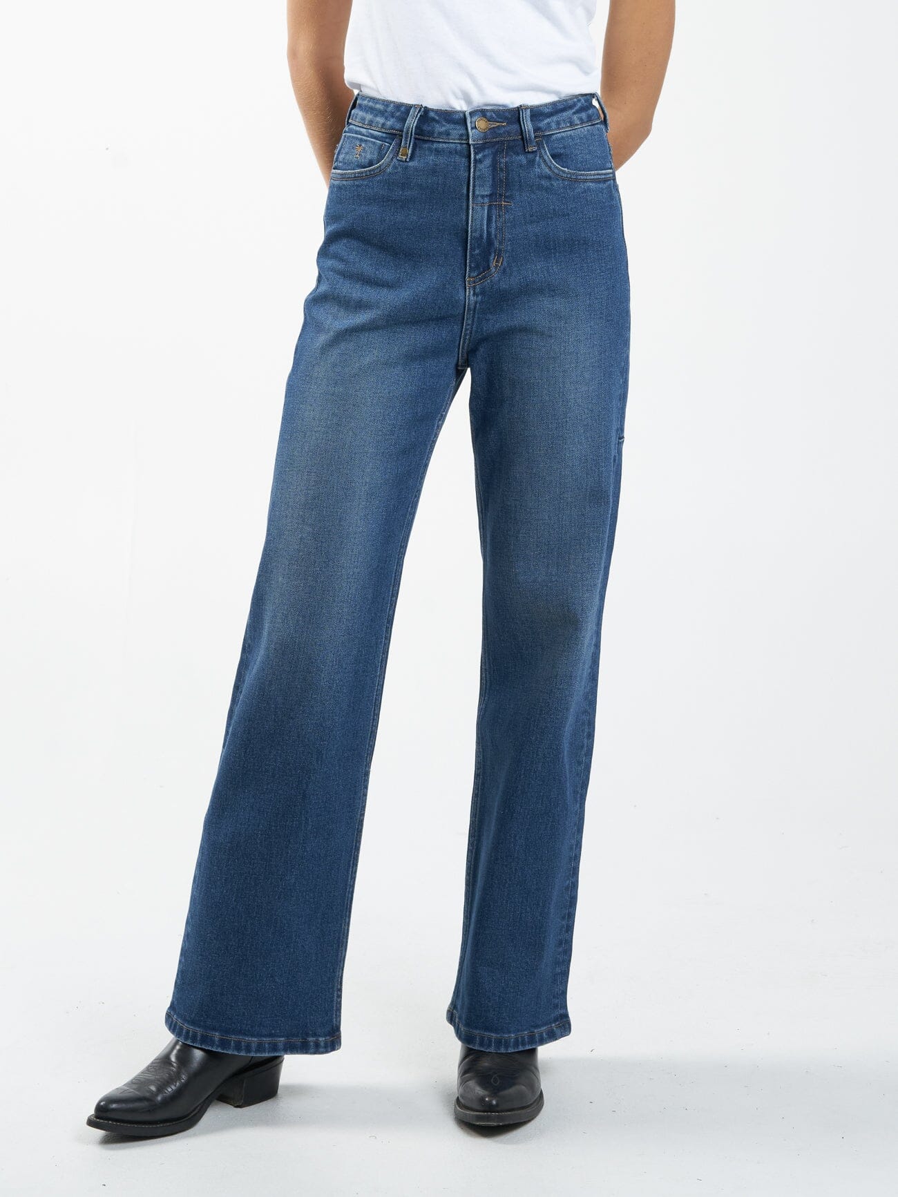 Cherry High Rise Stretch Jean - Roadhouse Blue