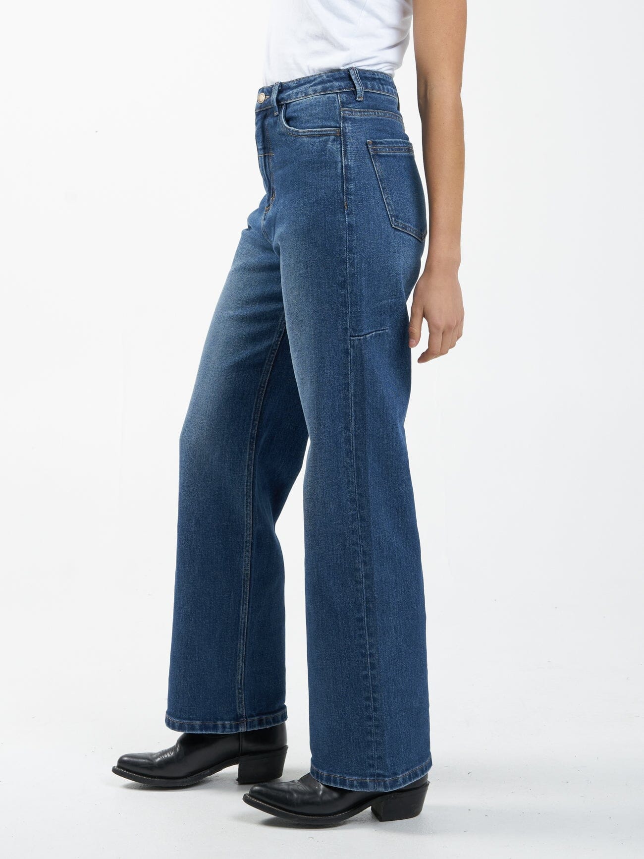 Cherry High Rise Stretch Jean - Roadhouse Blue