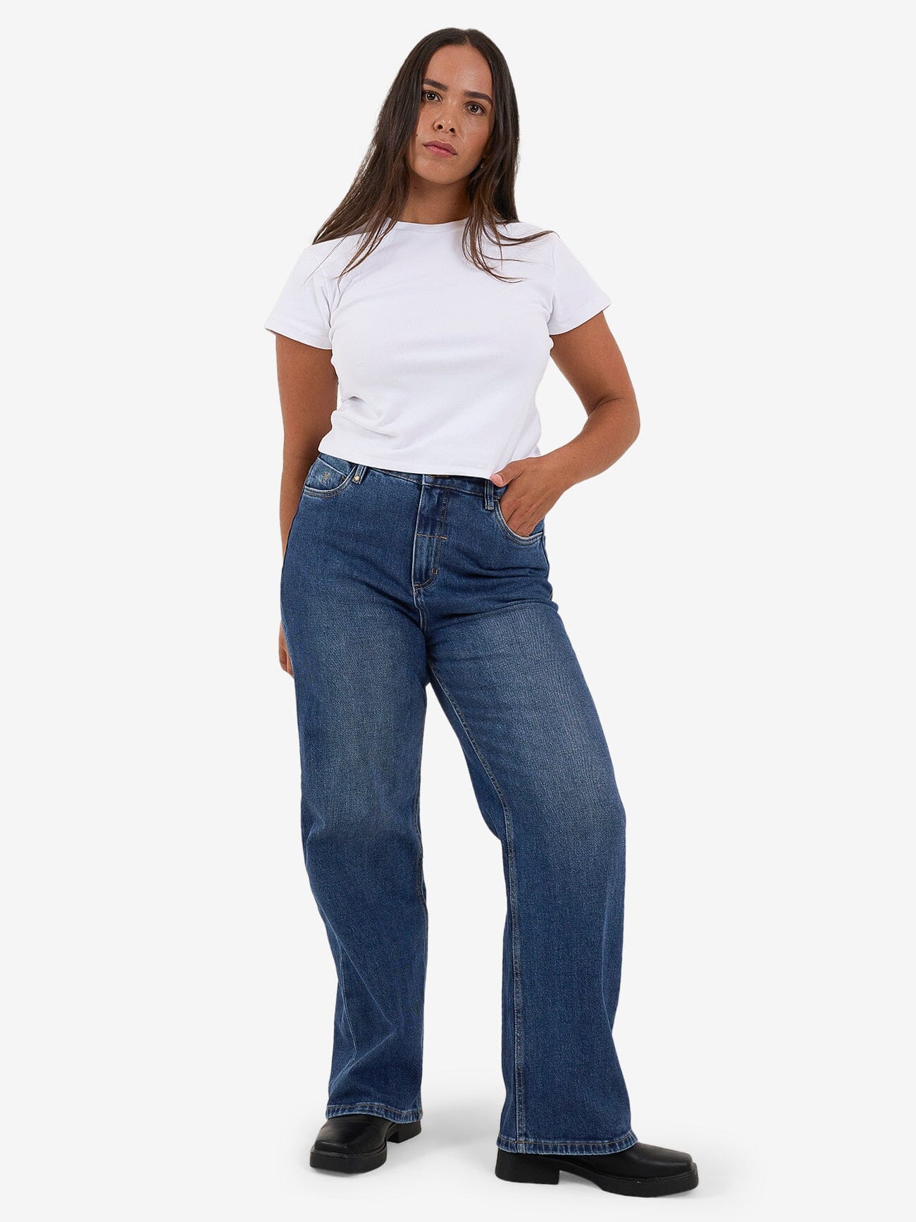 Cherry High Rise Stretch Jean - Roadhouse Blue