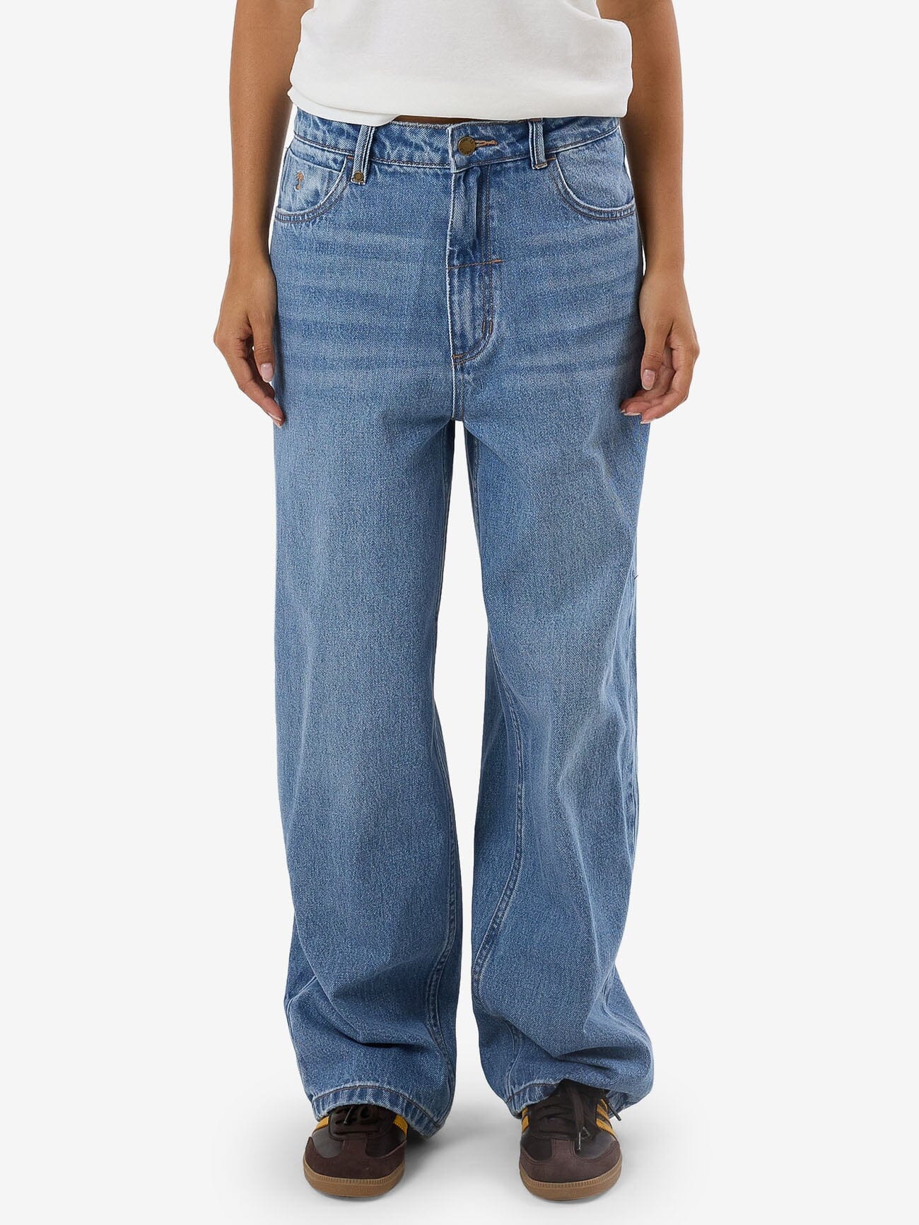 Tony Low Rise Big Baggy Jean - Dark Dust Blue