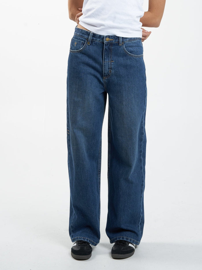 Tony Low Rise Big Baggy Jean - Roadhouse Blue