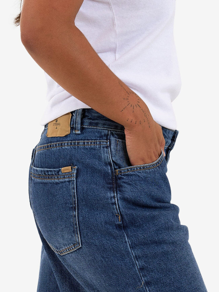 Tony Low Rise Big Baggy Jean - Roadhouse Blue