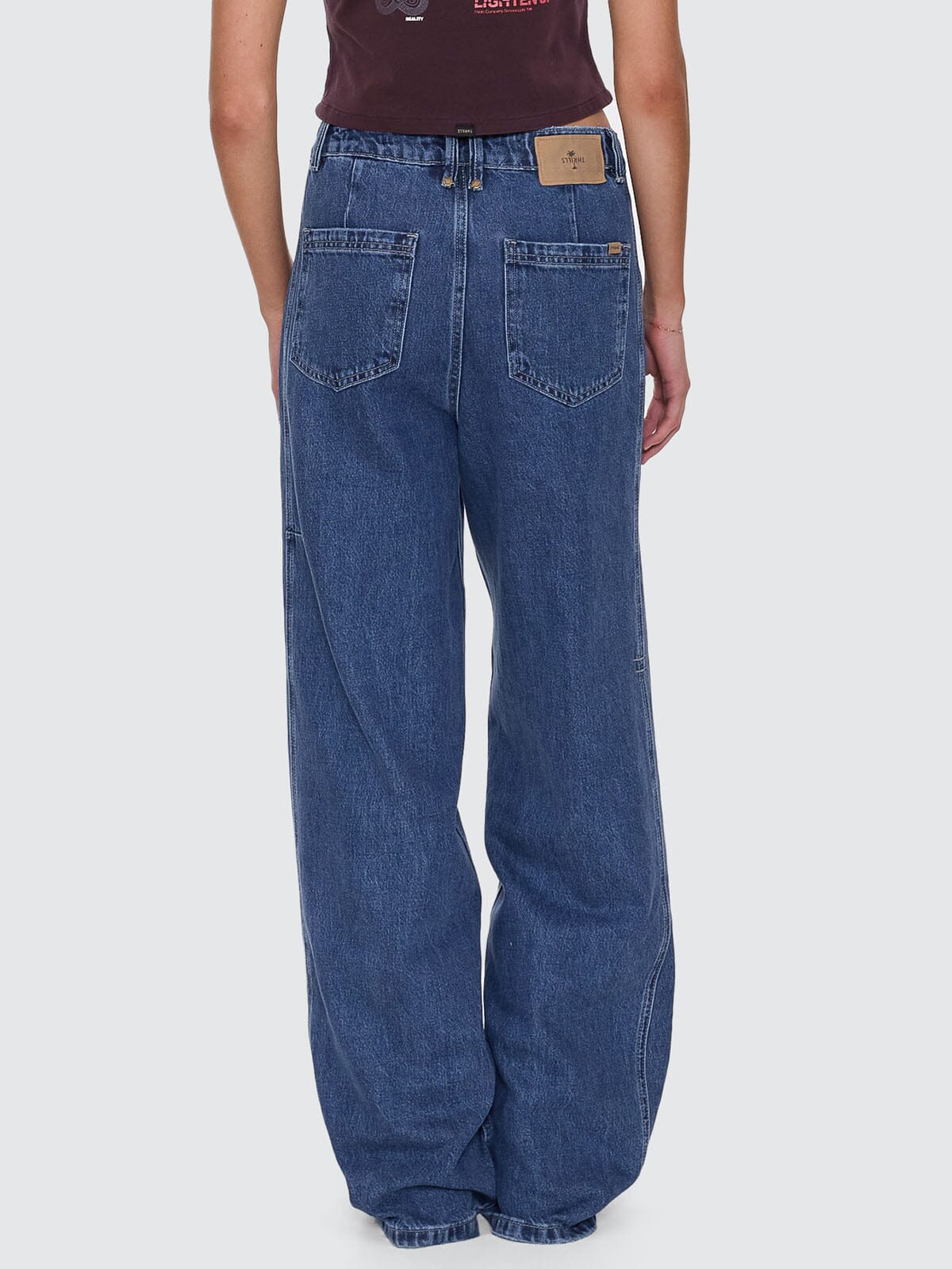 Ashton High Rise Wide Jean Tall fit - Vintage Rinse Blue 4