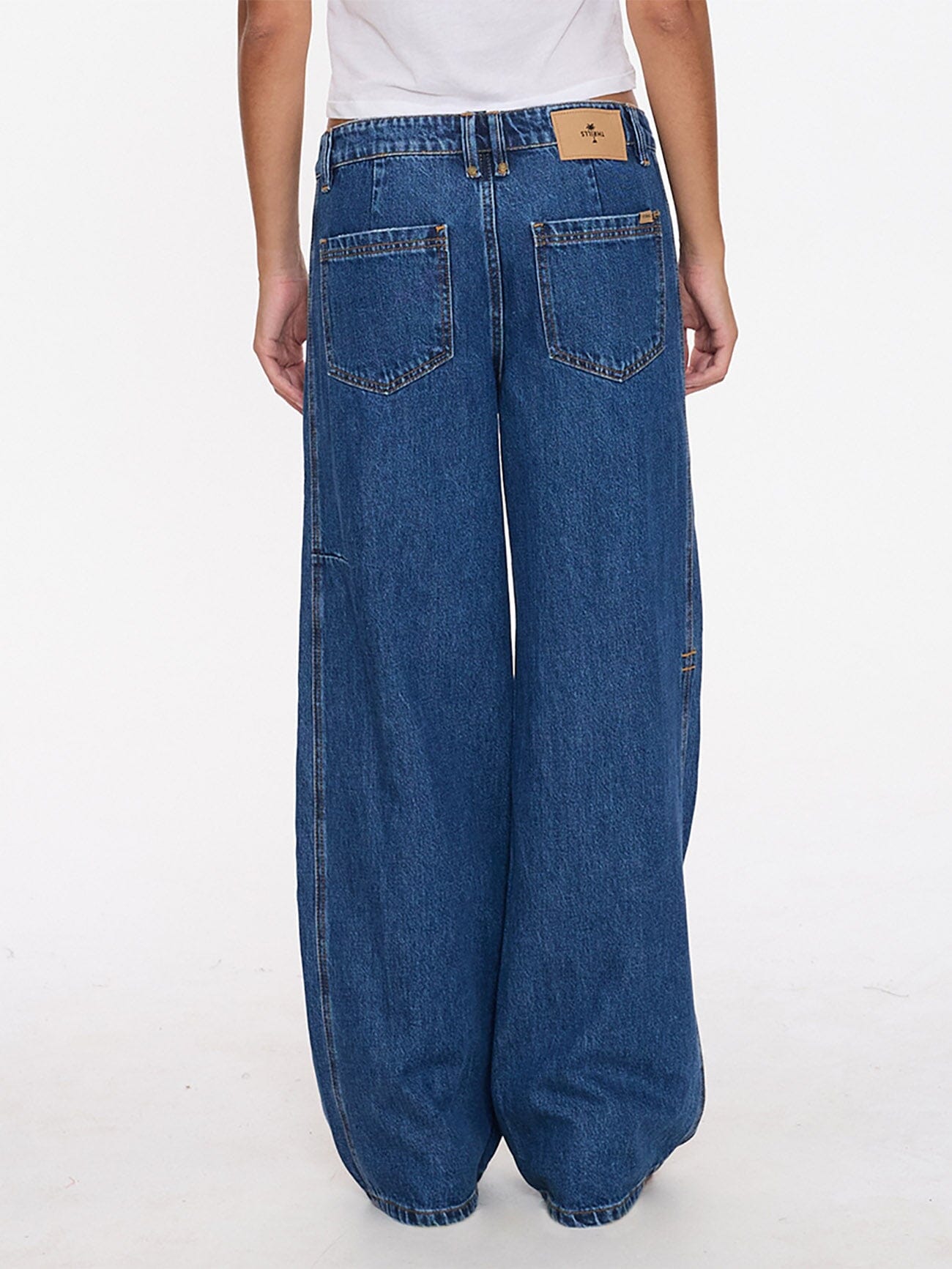 Maggie Low Rise Baggy Jean - Deep Vintage Blue 4