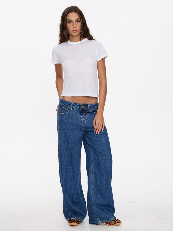Maggie Low Rise Baggy Jean - Deep Vintage Blue 4