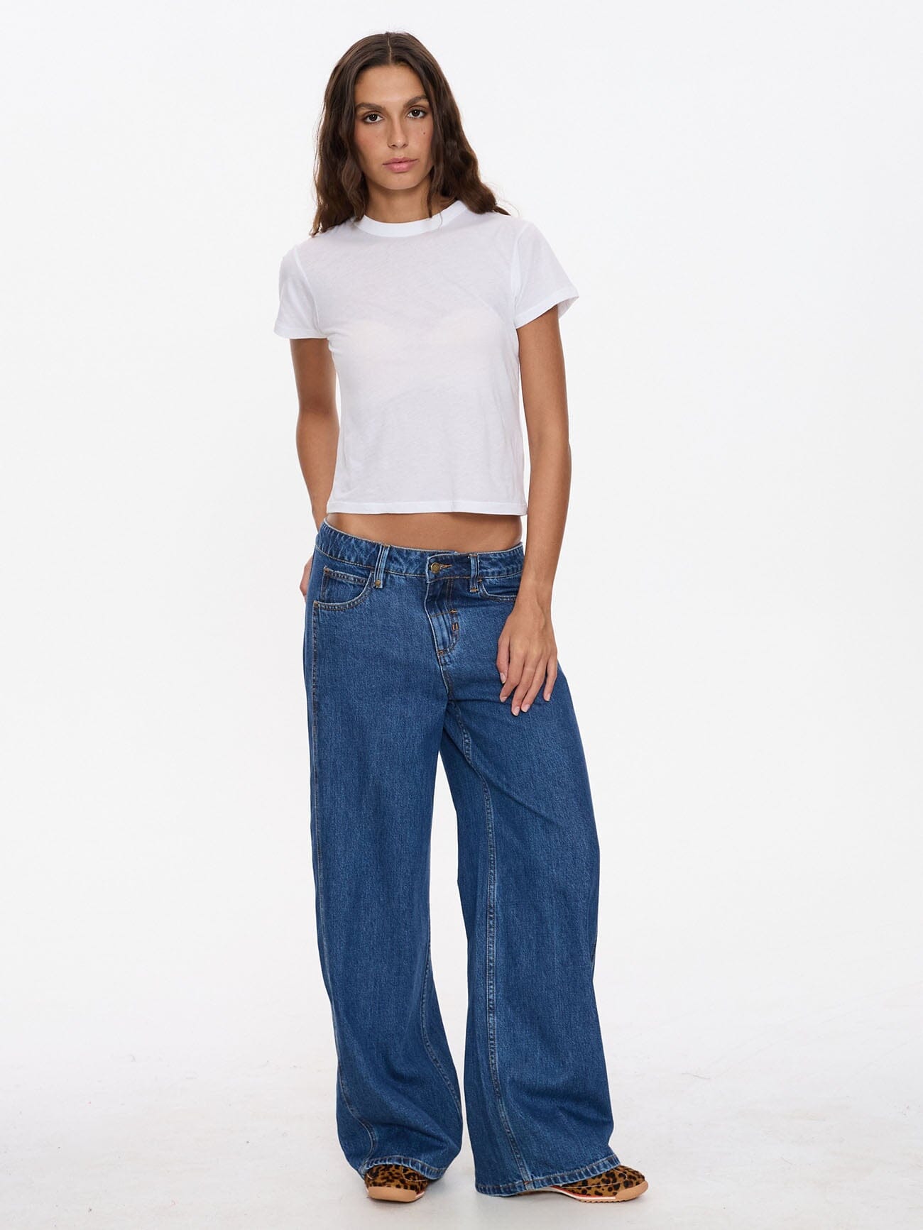 Maggie Low Rise Baggy Jean - Deep Vintage Blue 4