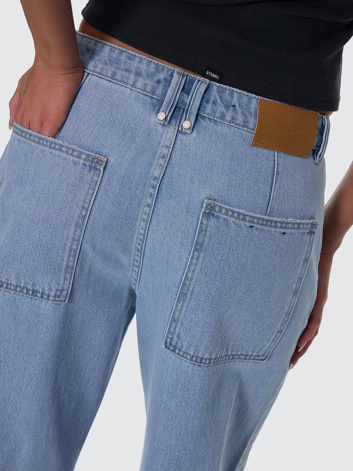 Sloane Low Rise Barrel Jean - Ageless Blue 4