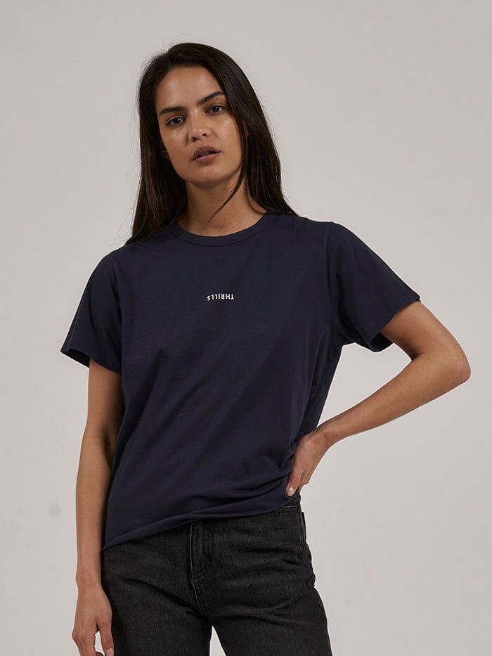 Minimal Thrills Relaxed Tee - Station Navy